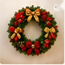Vòng nguyệt quế Noel
(Đỏ – Vàng)