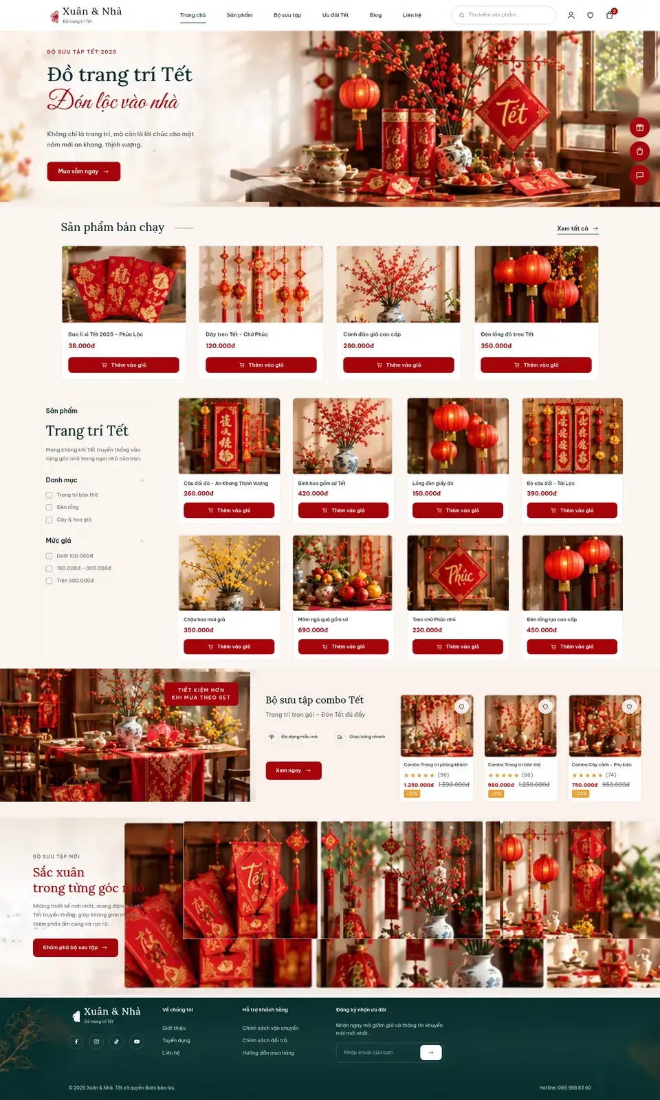 Giao diện Xuân & Nhà